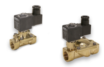 Solenoid valves for steam