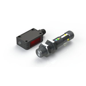 Cylindrical and square form optoelectronic sensors